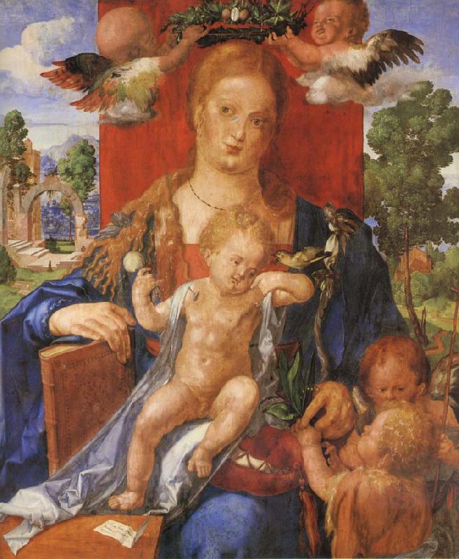 Albrecht Durer The Madonna with the Siskin oil painting image